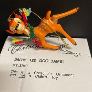 Christmas Magic Disney BAMBI 26231-120 New in Box Holiday Ornament